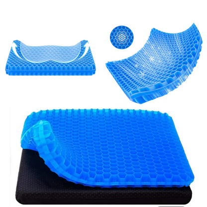 GelComfort Pro™ – Cojín Ortopédico de Gel para Alivio de Espalda